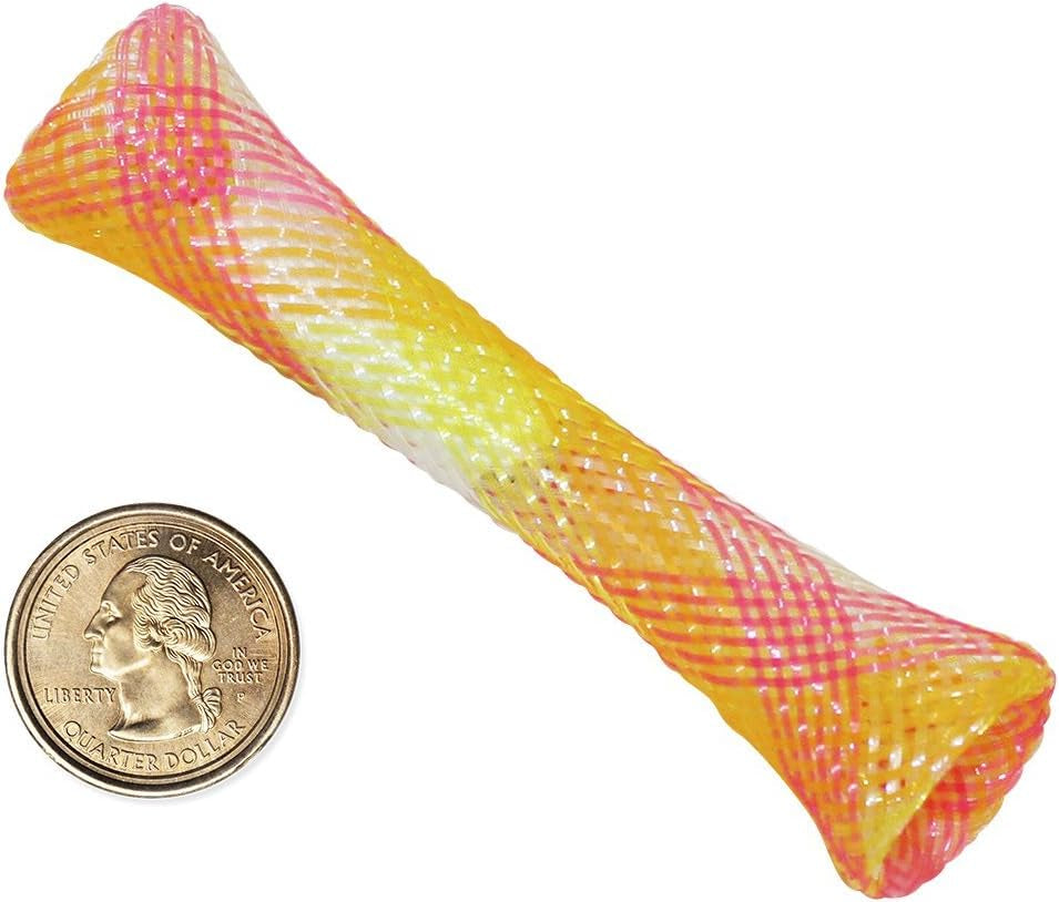 Kitty Fun Tubes Cat Toy with Catnip inside | Bouncy Interactive Mesh Toy for Cats and Kittens to Bite, Swat and Chase | 3 Pieces